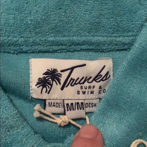 Trunks Surf & Swim Co. Boys Terry Cloth Polo Shirt - Picture 2 of 2